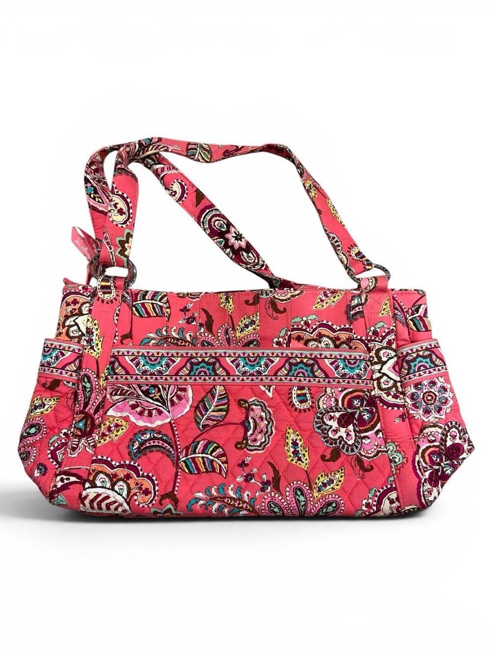 Vera Floral Quilted Shoulder Bag - Pink Paisley